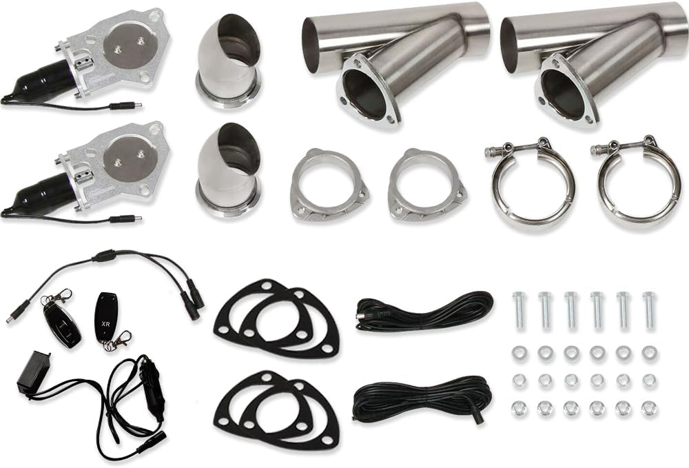 DEMOTOR PERFORMANCE Stainless Steel 3 Electric Ex-haust Cut-out Kits