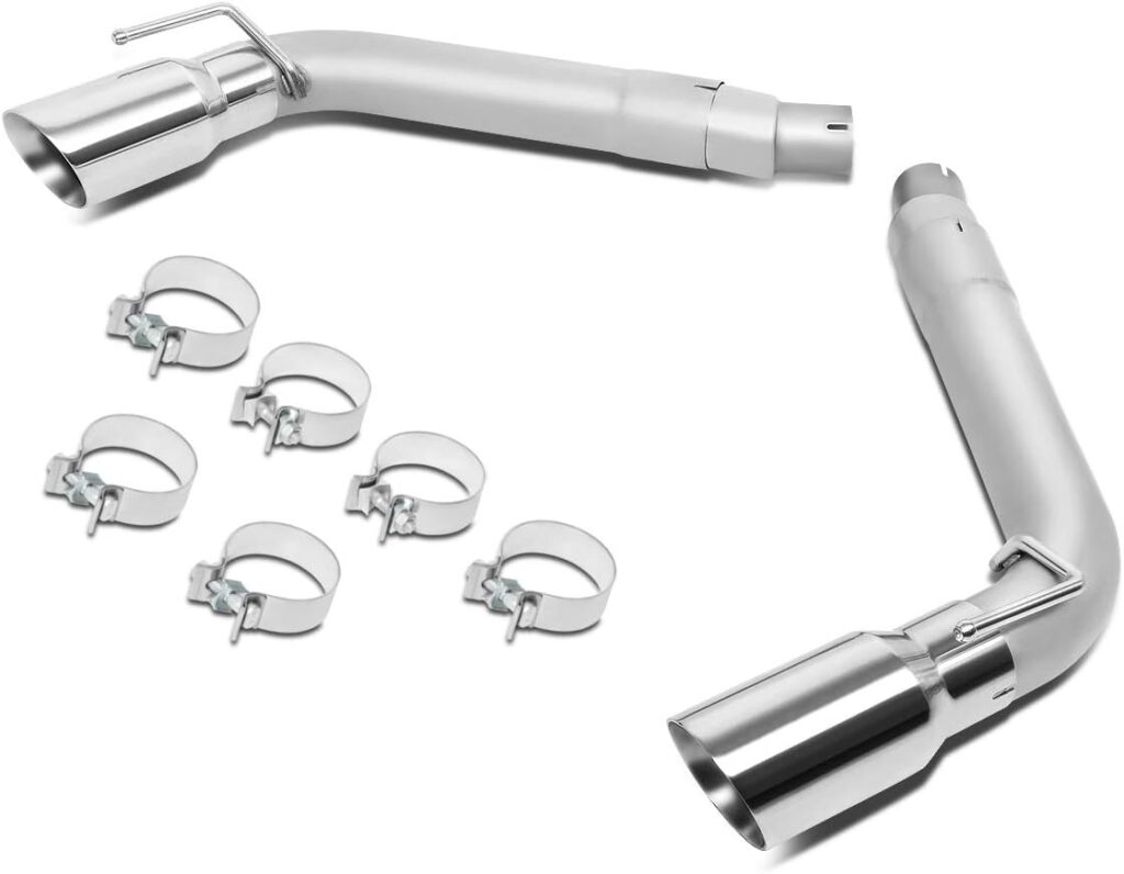 DNA Motoring CBE-MU-CC10-36L Axle Cat Back Exhaust Kit with Dual 4 Inches OD Stainless Steel Tip