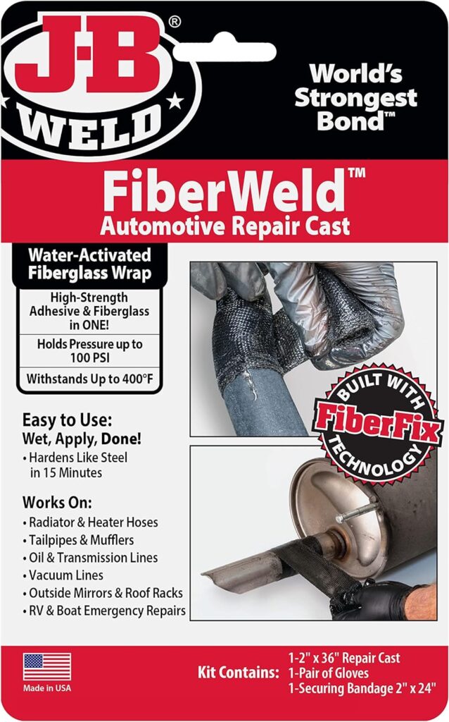 J-B Weld FiberWeld 2 x 36 Automoitve Repair Cast, Black (38237)