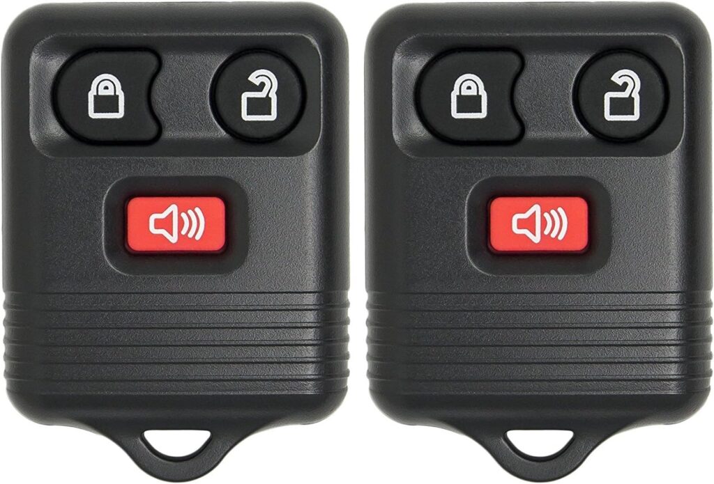 Mushan 2Pack Keyless Entry Replacement, Remote Control Key Fob Replacement CWTWB1U212 Fits for Ford F150 F250 F350 1998-2014, for Lincoln Navigator 1998-2003,for Mercury Mariner 2005-2011(Black)