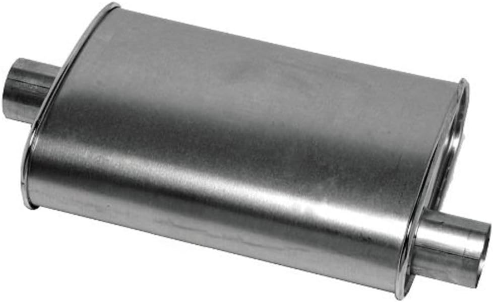 Thrush Muffler Deep Performance Tone Inlet 2 Pipe Connection Offset Outlet 2 Center