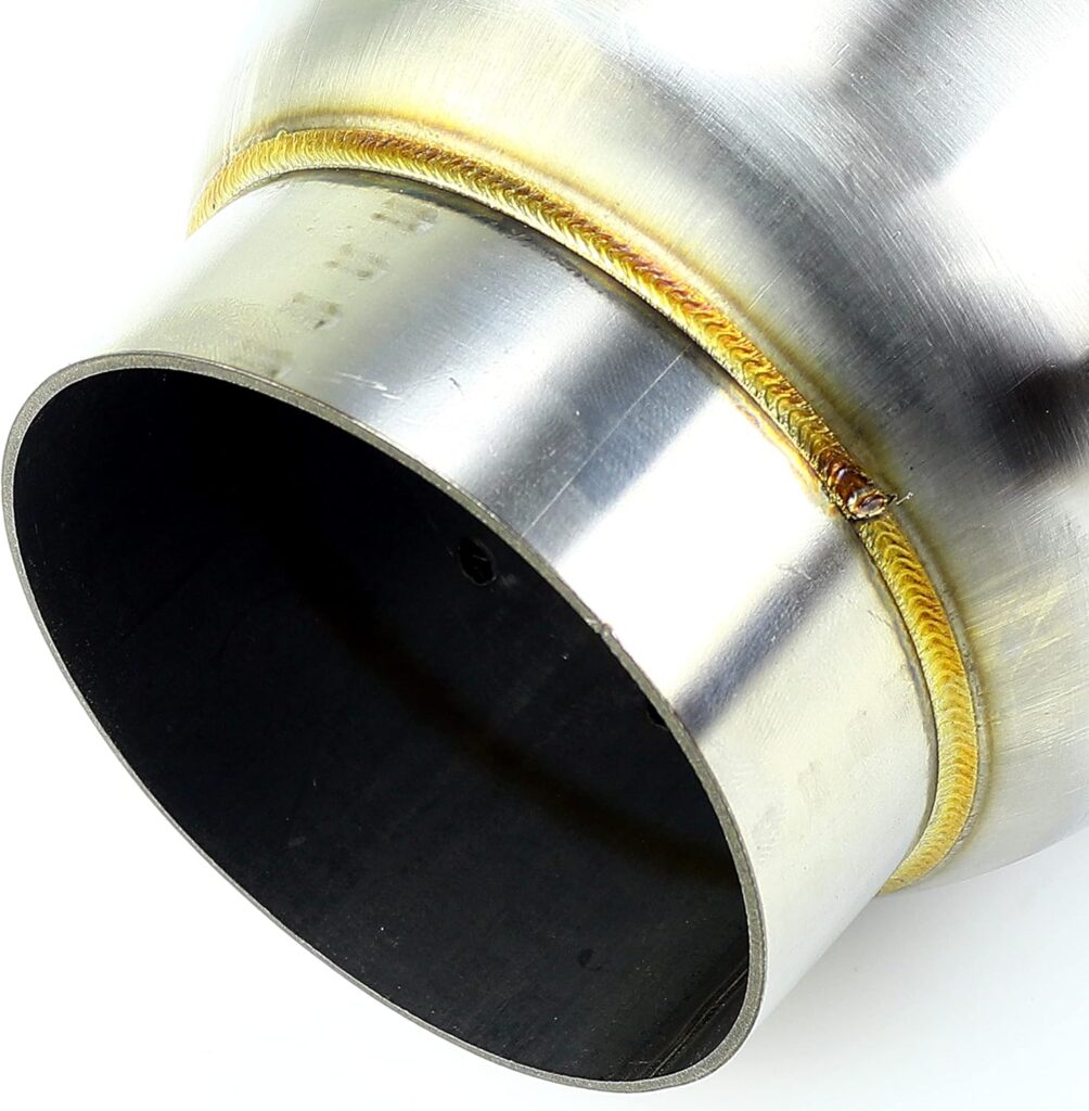 TOTALFLOW 6643 Mini Race Exhaust Muffler | 304 Stainless Steel | 2.25 Inner Diameter Inlet - 2.25 Outer Diameter Outlet