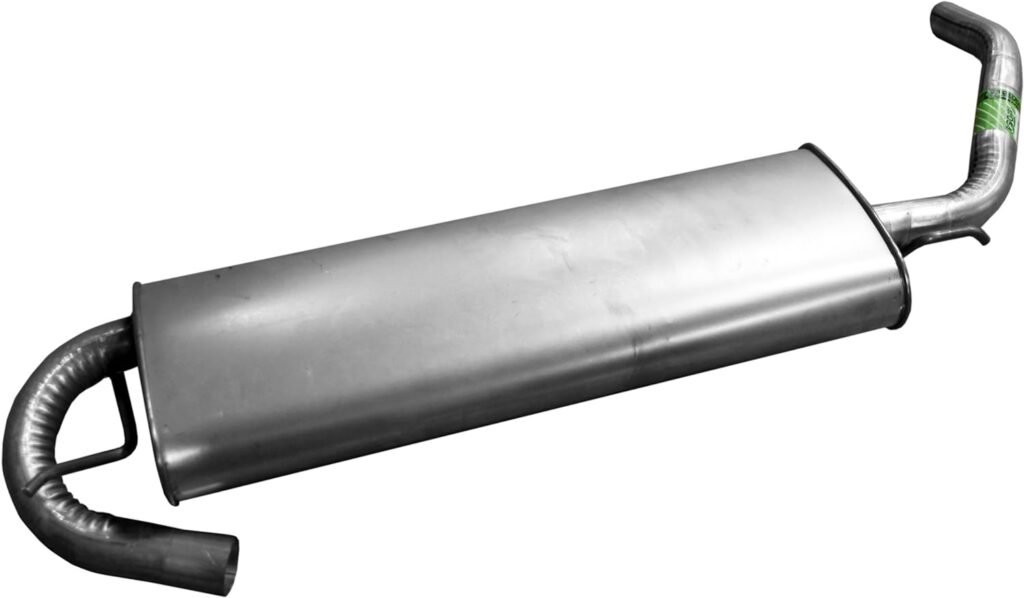 Walker Exhaust Quiet-Flow Stainless Steel 50054 Direct Fit Exhaust Muffler Assembly 2 Inlet (Inside) 2 Outlet (Outside)