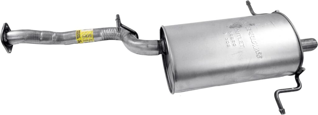 Walker Exhaust Quiet-Flow Stainless Steel 54820 Direct Fit Exhaust Muffler Assembly 2 Outlet (Outside)