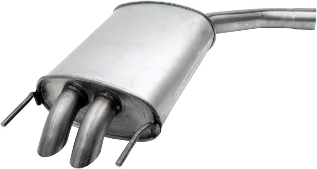 Walker Exhaust Quiet-Flow Stainless Steel 53771 Direct Fit Exhaust Muffler Assembly 2.25 Inlet (Inside) 2 Outlet (Outside)