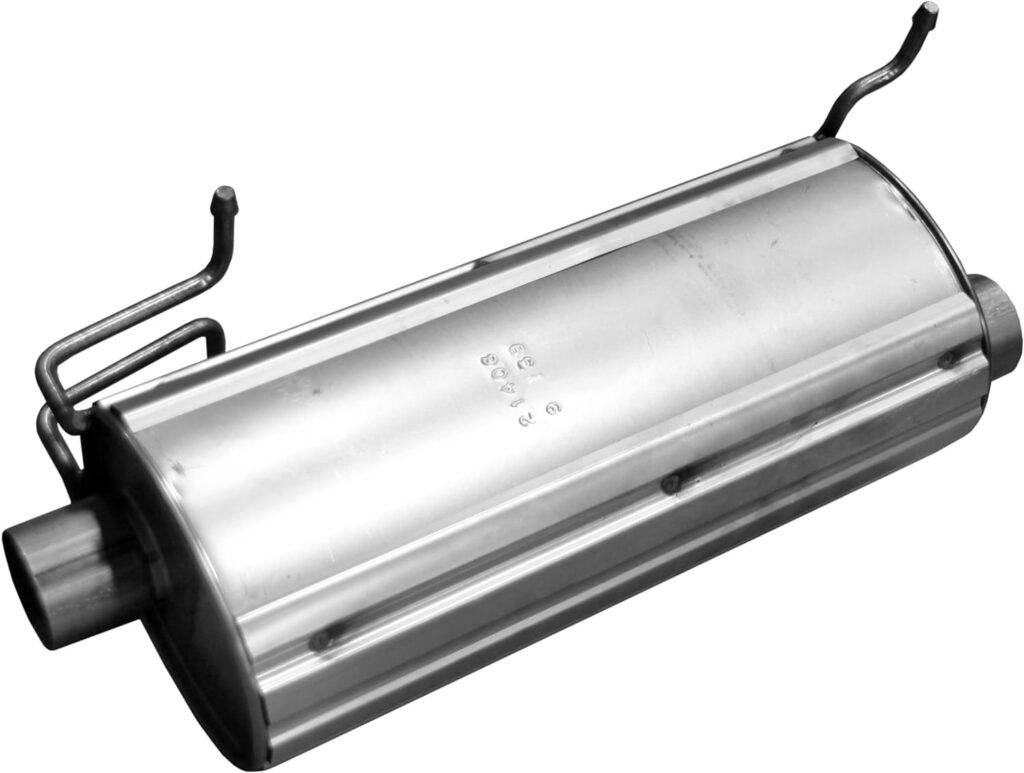 Walker Exhaust Quiet-Flow Stainless Steel 21406 Direct Fit Exhaust Muffler 3 Inlet (Inside) 3 Outlet (Inside)